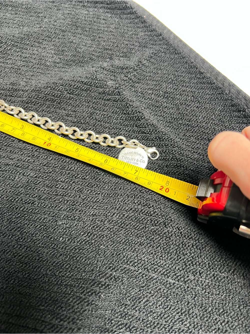 Tiffany & Co. Silver Round Tag Bracelet - Picture 4 of 5